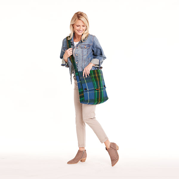 Scottish Tartan Plaid Wool Pocket Scarf - Royal Stuart