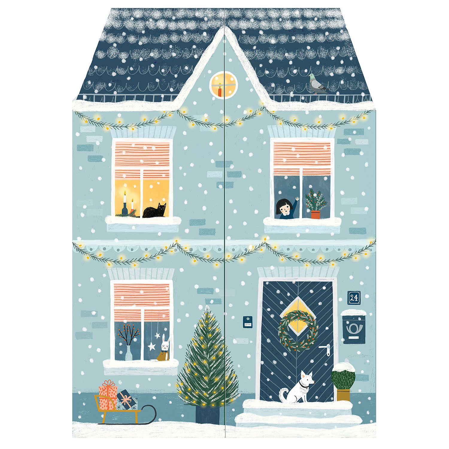 At Home for Christmas Advent Calendar Bas Bleu