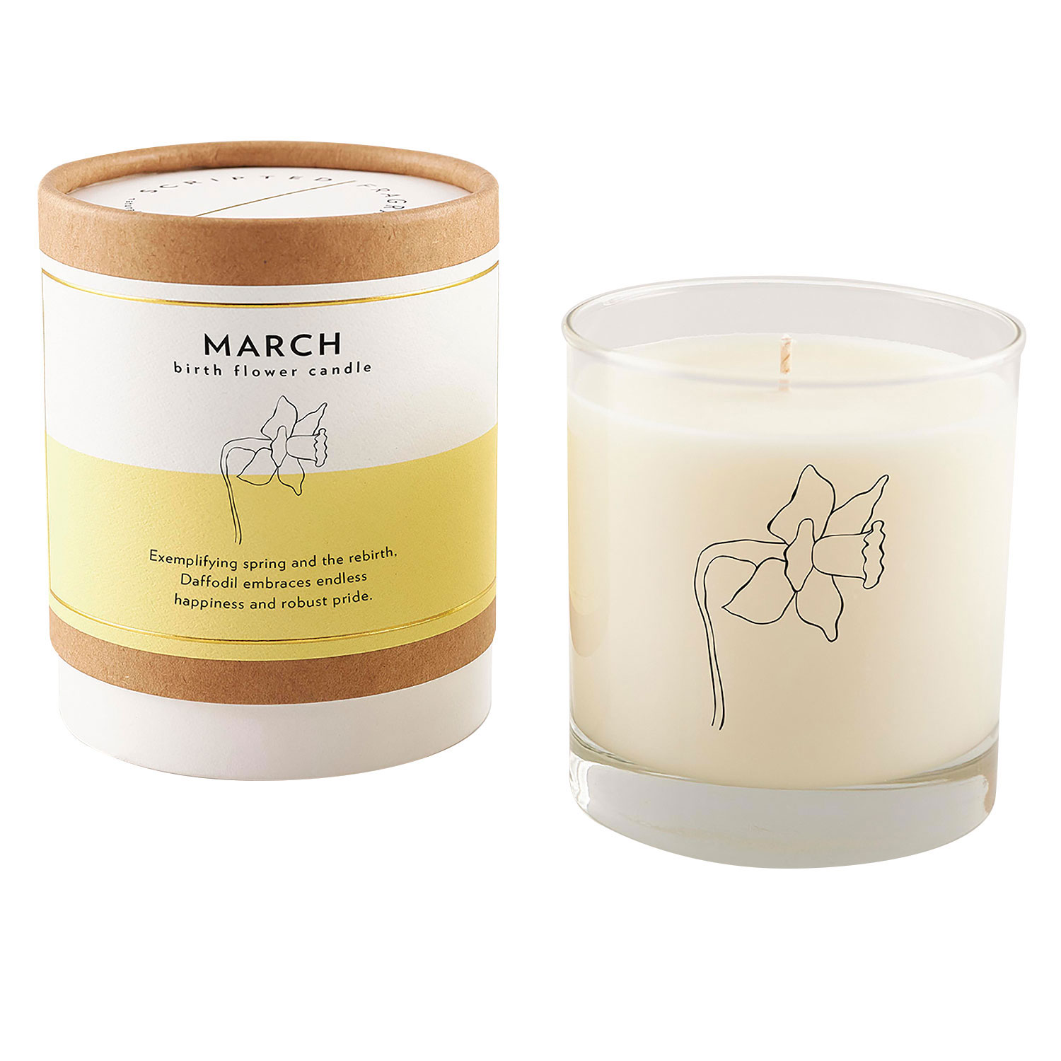 Birth Month Gemstone & Flower Candle, Candles